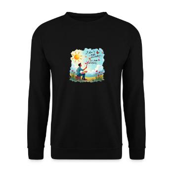 Oil Painting In Nature For Painters And Artists - Unisex Sweatshirt - black - Front - Alina (178cm) & Michal (187cm)