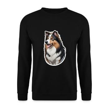 Collie - Unisex Sweatshirt - black - Front - Alina (178cm) & Michal (187cm)