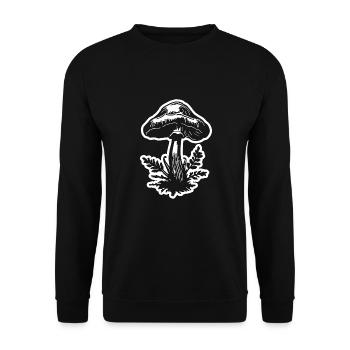 Cueilleur de champignons - Sweat-shirt Unisexe - noir - Devant - Alina (178cm) & Michal (187cm)