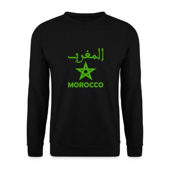 Maroc - Sweat-shirt Unisexe - noir - Devant - Alina (178cm) & Michal (187cm)