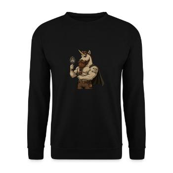 Barticorne majestueux - Sweat-shirt Unisexe - noir - Devant - Alina (178cm) & Michal (187cm)