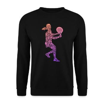 Padel Tennis Padel Girls Women Padel - Unisex Sweatshirt - black - Front - Alina (178cm) & Michal (187cm)