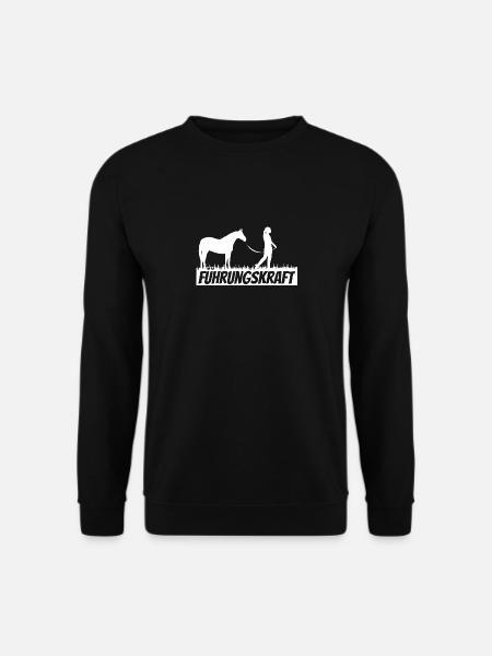 Führungskraft Pferd 2 w - Unisex Pullover - Schwarz