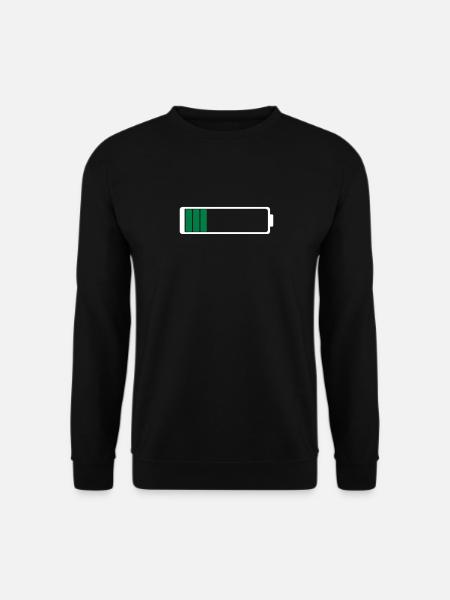 Akku leer - Unisex Pullover - Schwarz