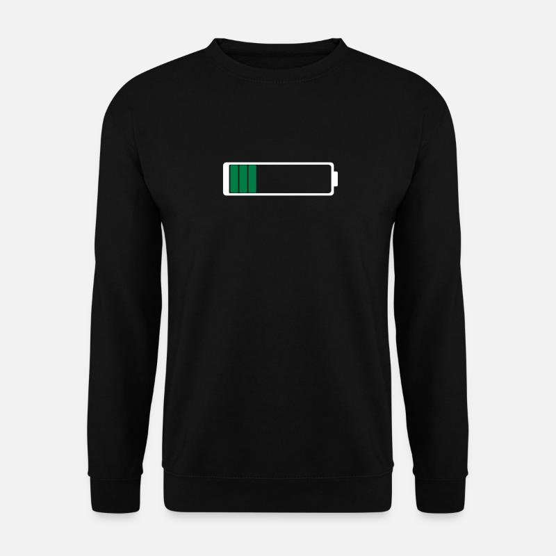 Akku leer - Unisex Pullover - Schwarz