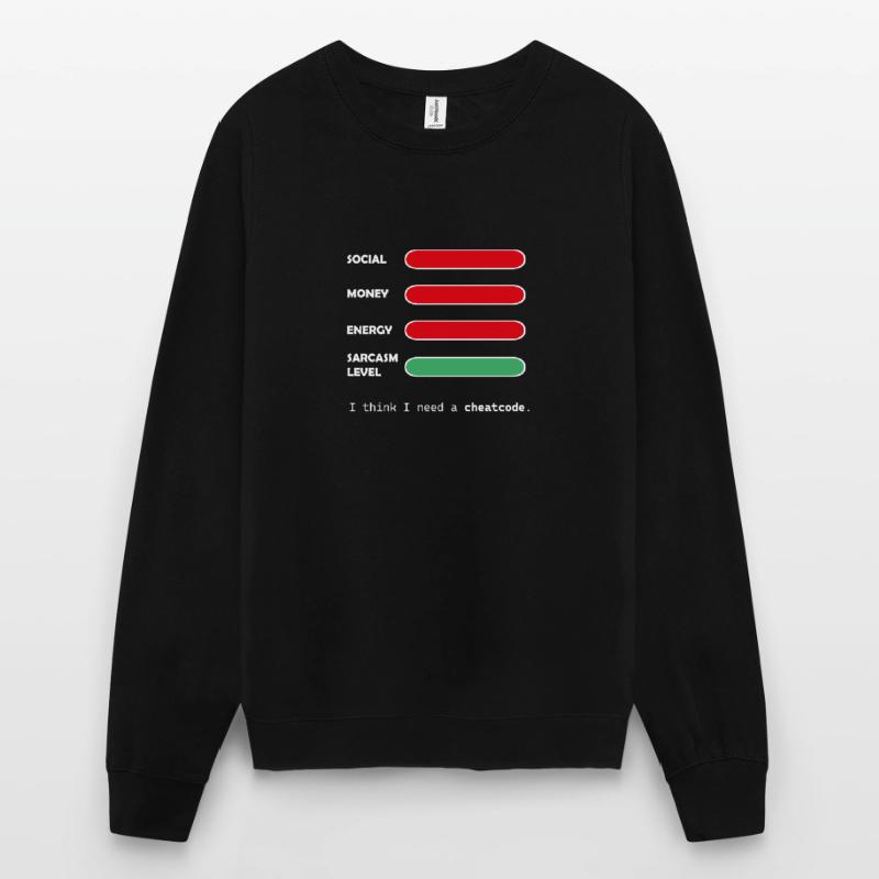 Ich glaube, ich brauche einen Cheatcode. Unisex Pullover