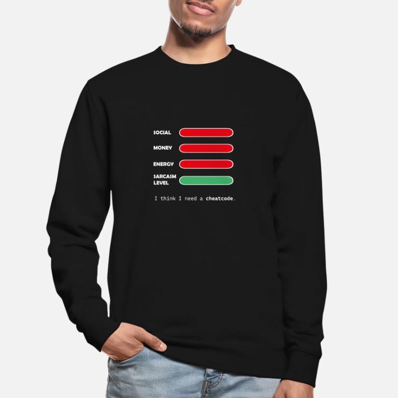 Ich glaube, ich brauche einen Cheatcode. Unisex Pullover