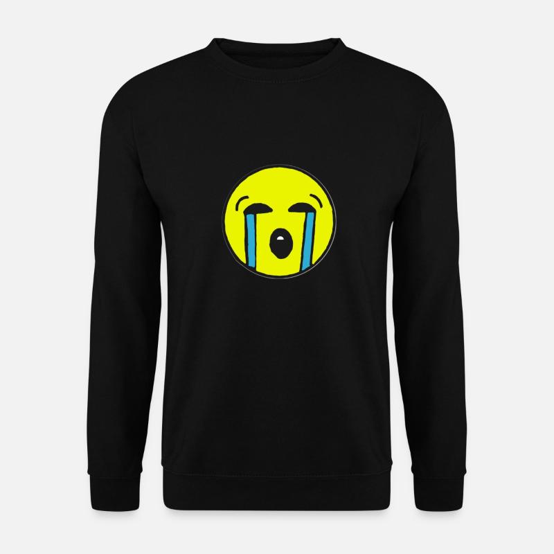 crying Emoji - Unisex Pullover - Schwarz