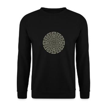Triple Stroke Drum Rudiment Drummer - Unisex Sweatshirt - black - Front - Alina (178cm) & Michal (187cm)