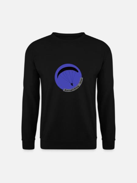 Freude am Gleitschirmfliegen Paragliding love - Unisex Pullover - Schwarz