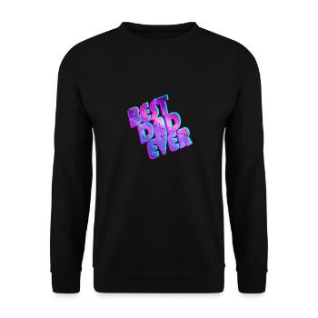 Best Dad Ever space - Sweat-shirt Unisexe - noir - Devant - Alina (178cm) & Michal (187cm)