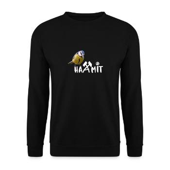 Erzgebirge ist Natur - Unisex Pullover - Schwarz - Vorne - Alina (178cm) & Michal (187cm)