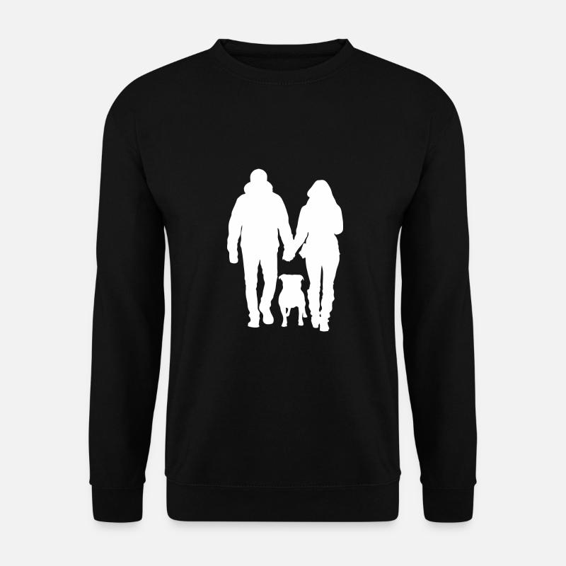 Paar mit Stafford - Unisex Pullover - Schwarz