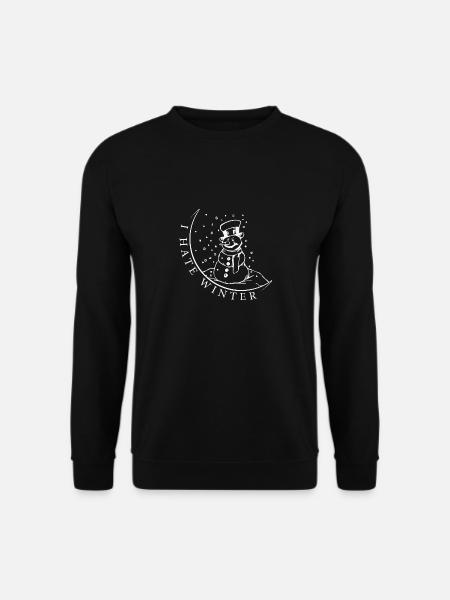 Ich hasse Winter, Ich hasse Schnee und Kälte - Unisex Pullover - Schwarz