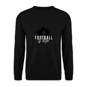Football Footballers Footballers - Unisex Sweatshirt - black - Front - Alina (178cm) & Michal (187cm)