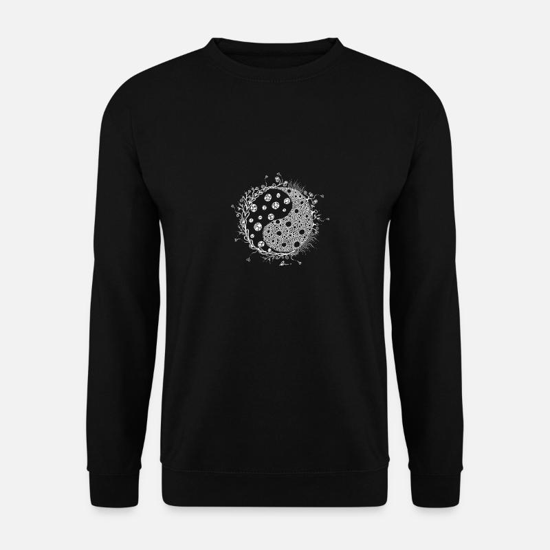Yin Yang ZenTangle - Unisex Pullover - Schwarz