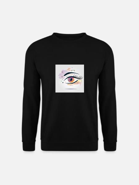 Leuchtendes Auge - Unisex Pullover - Schwarz