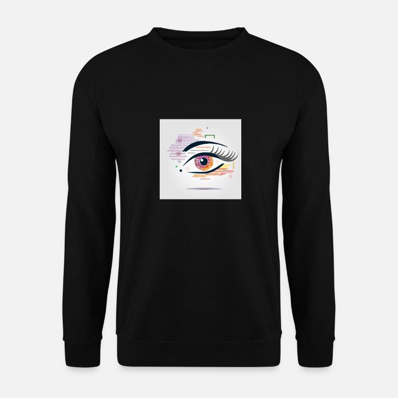 Leuchtendes Auge - Unisex Pullover - Schwarz
