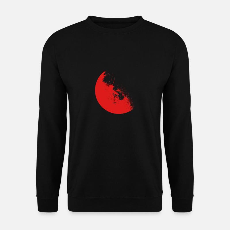 Mond rot - Unisex Pullover - Schwarz