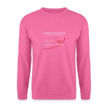Compound Effect – Jeden Tag 1% besser - Unisex Pullover - Pink - Vorne