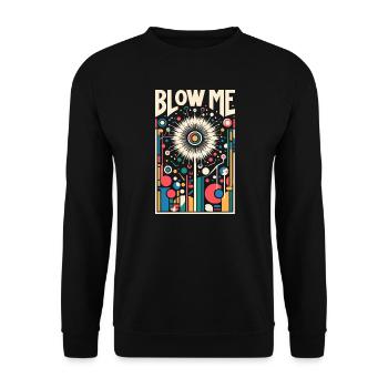 Pissenlit - Cadeau amusant pour les amoureux de la nature - Sweat-shirt Unisexe - noir - Devant - Alina (178cm) & Michal (187cm)