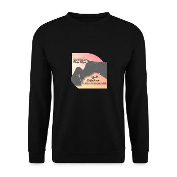 echte Freundschaft - Unisex Pullover - Schwarz - Vorne - Alina (178cm) & Michal (187cm)