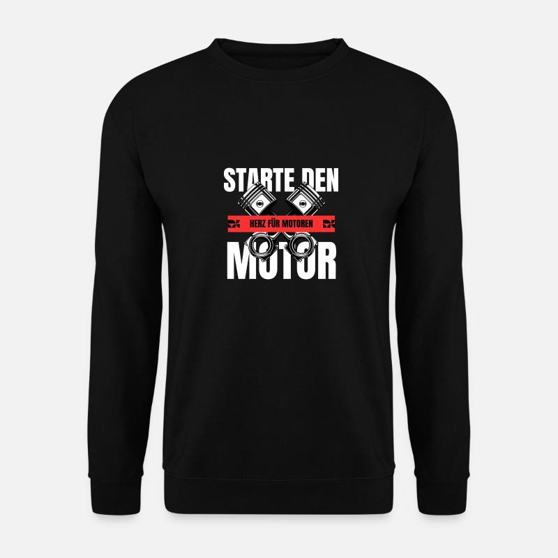 Starte den Motor / Start the Engine - Unisex Pullover - Schwarz