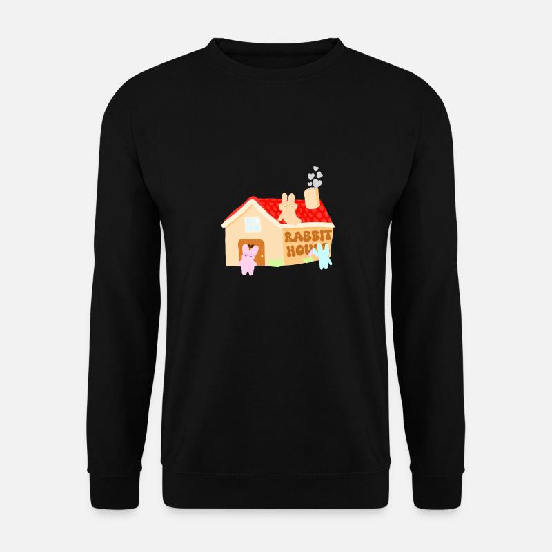 Das Kaninchenhaus - Unisex Pullover - Schwarz