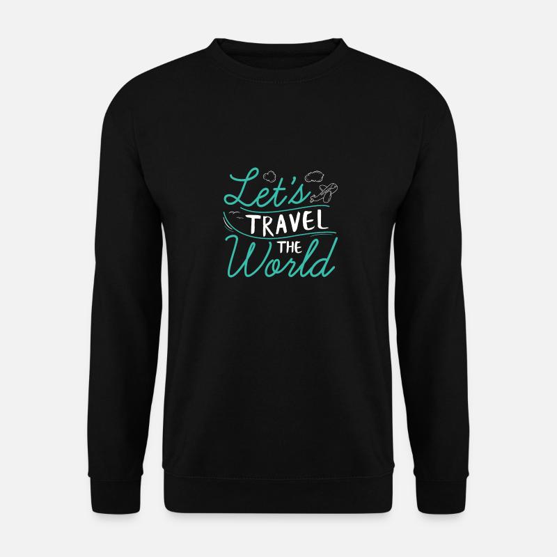 Parcourons le monde - Sweat-shirt Unisexe - noir