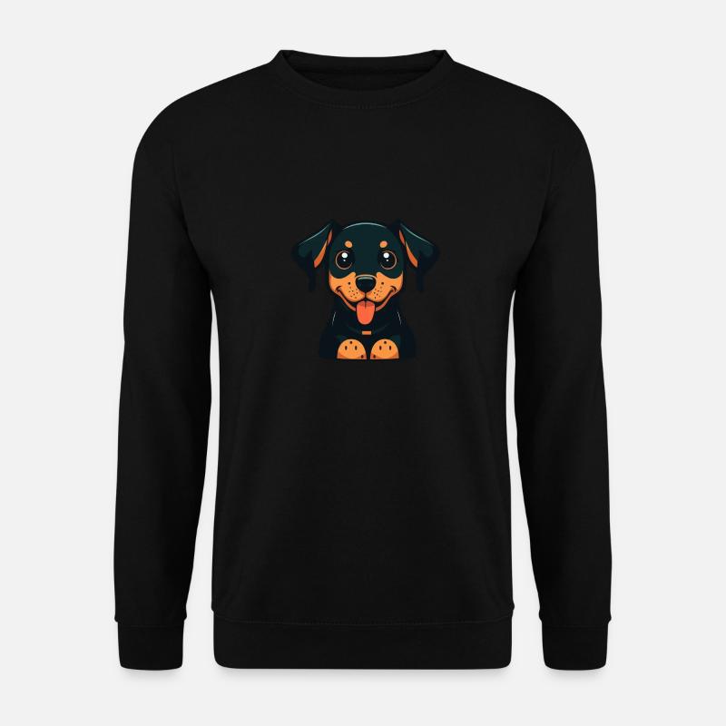 Chibi Doberman - Unisex Pullover - Schwarz