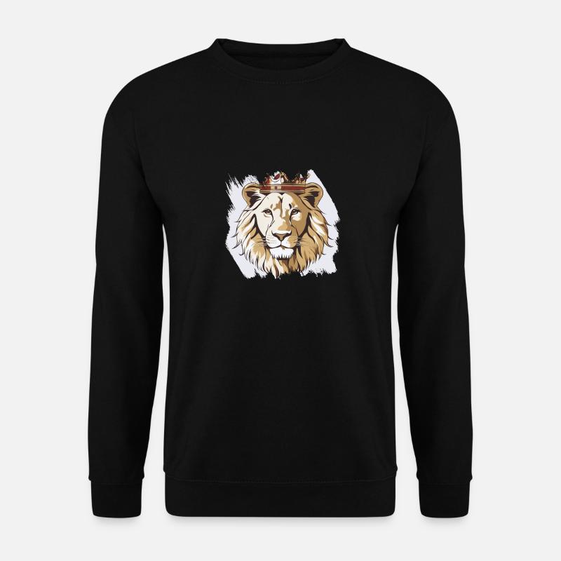 König der Tiere Löwe - Unisex Pullover - Schwarz