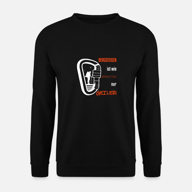 Bergsteigen ist GEILER - Unisex Pullover - Schwarz