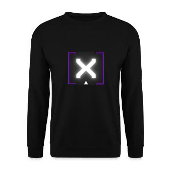 Letter "X" - Unisex Sweatshirt - black - Front - Alina (178cm) & Michal (187cm)
