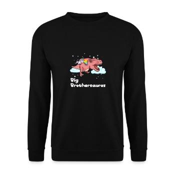 Frère frère frère Brother I cadeau - Sweat-shirt Unisexe - noir - Devant - Alina (178cm) & Michal (187cm)