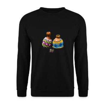 Abê - Carnaval - Unisex Sweatshirt - black - Front - Alina (178cm) & Michal (187cm)