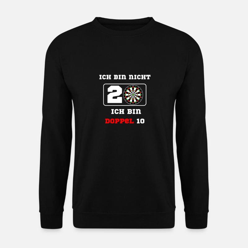 Geburtstags-Shirt: Ich bin nicht 20 - Unisex Pullover - Schwarz