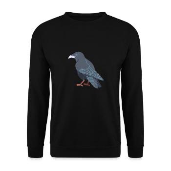 Rabenkrähe - Unisex Pullover - Schwarz - Vorne - Alina (178cm) & Michal (187cm)