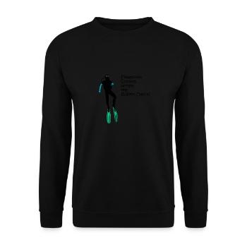 Buddy Check! - Diving Shirt - Unisex Pullover - Schwarz - Vorne - Alina (178cm) & Michal (187cm)