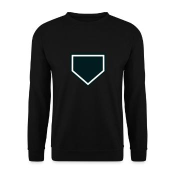Homeplate FillBordered - Unisex Pullover - Schwarz - Vorne - Alina (178cm) & Michal (187cm)