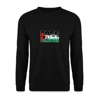 Palestine libre - Sweat-shirt Unisexe - noir - Devant - Alina (178cm) & Michal (187cm)