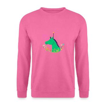 Hobby Horsing Liebligsshirt - Unisex Pullover - Pink - Vorne