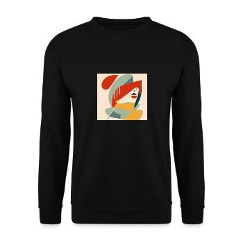 Színek és formák - Unisex Sweatshirt - black - Front - Alina (178cm) & Michal (187cm)