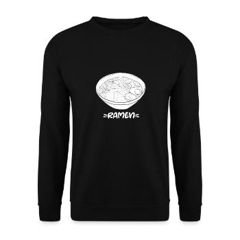 Cuisine asiatique japonaise Ramen I Cadeau - Sweat-shirt Unisexe - noir - Devant - Alina (178cm) & Michal (187cm)