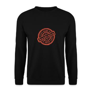 100% Percent Australian - Unisex Pullover - Schwarz - Vorne - Alina (178cm) & Michal (187cm)