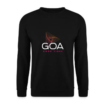 Prints for music lovers, music, trendy - Unisex Sweatshirt - black - Front - Alina (178cm) & Michal (187cm)