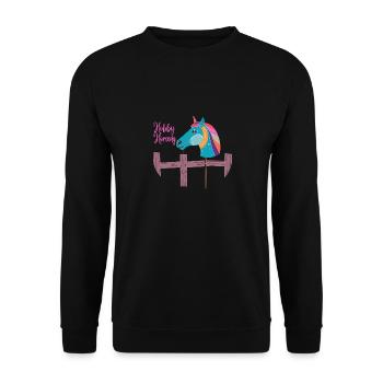 Hobby Horsing Liebligsshirt - Unisex Pullover - Schwarz - Vorne - Alina (178cm) & Michal (187cm)