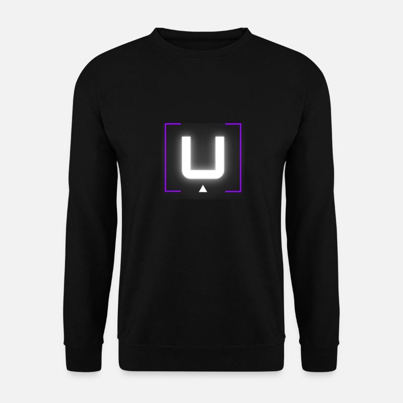 Letter "U" - Unisex Sweatshirt - black