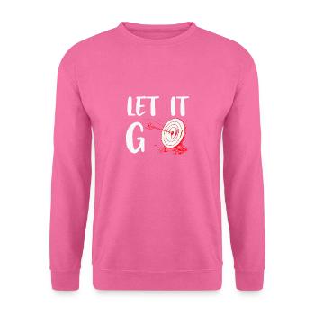 Tir à l’arc Laissez la flèche voler, Archer - Sweat-shirt Unisexe - rose - Devant