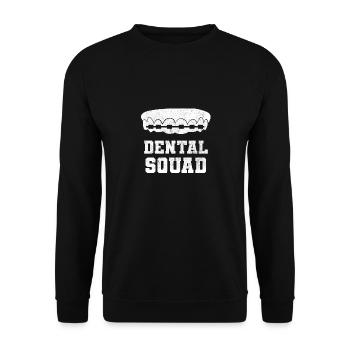 Dentist Dental Assistant Practice Teeth I Gift - Unisex Sweatshirt - black - Front - Alina (178cm) & Michal (187cm)