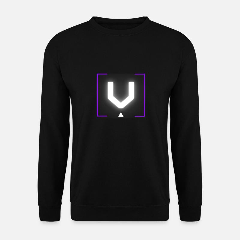 Buchstabe "V" - Unisex Pullover - Schwarz